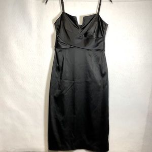 White House  Black Market Formal Black Spaghetti Strap Dress Size 2